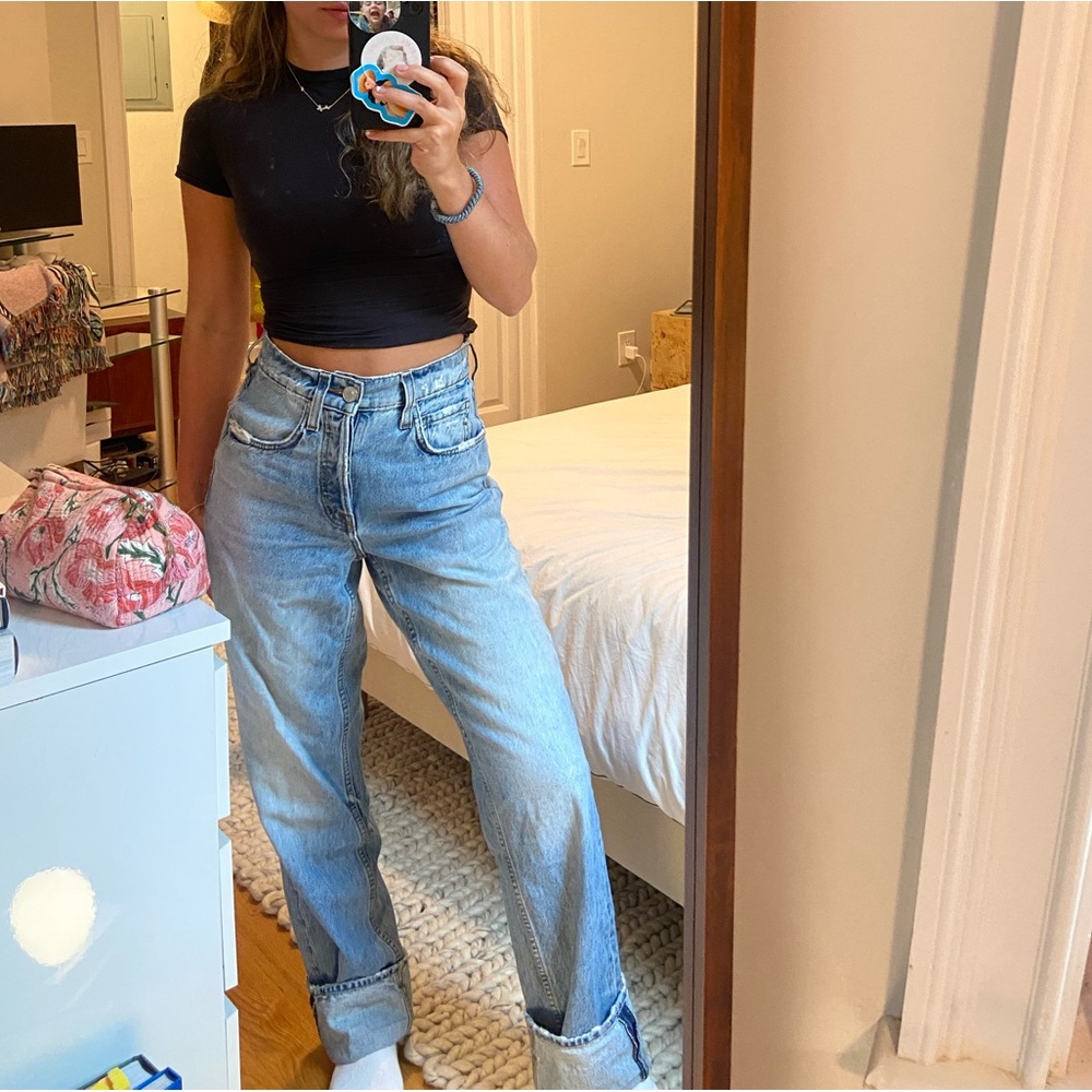 Cotton Citizen Light Blue Straight Leg Jeans